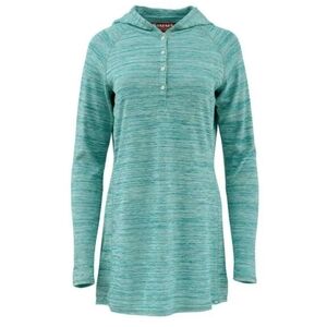 Simms Light Blue Hooded Outdoor Pullover Lightweight Madeira Cover Up Size Small